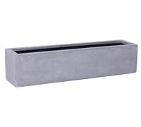 Jardinière VIVANNO en fibre de verre FLOBO, gris béton, design béton - 80 x 17 x 15 cm