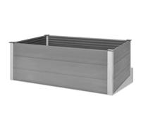 vidaXL Parterre de jardin surélevé WPC 150 x 100 x 54 cm Gris