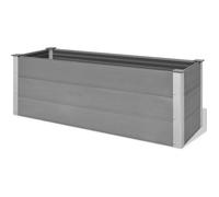 vidaXL Parterre de jardin surélevé WPC 150 x 50 x 54 cm Gris