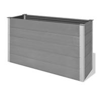 vidaXL Parterre de jardin surélevé WPC 150 x 50 x 91 cm Gris