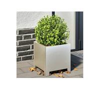vidaXL Jardinières 2 pcs 30x30x30 cm acier inoxydable, planteur, jardinière de patio, bac à fleurs, jardinière d'extérieur, 851194 Or G