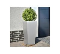 vidaXL Bac à plantes 2 pièces 35×35×75 cm Acier galvanisé
