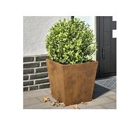 vidaXL Bac à plantes 2 pièces 40×40×40 cm Acier résistant aux intempéries