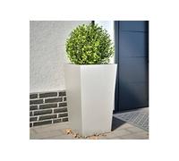 Jardinières 2 pcs 45x45x75 cm acier inoxydable, jardinière d'extérieur, boîte à fleurs, boîte de jardin, jardinière 851103