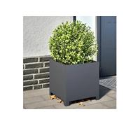 vidaXL Bac à plantes 2 pcs. Anthracite 40x40x40 Acier