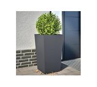 Jardinières 2 pcs anthracite 45x45x75 cm acier, jardinière d'extérieur, boîte à fleurs, boîte de jardin, jardinière 851099