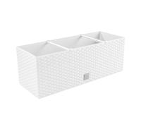 Jardinière Rato 30 litres avec système d'arrosage en blanc 60 x 25 x 24 cm