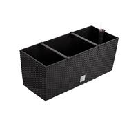 PROSPERPLAST Jardiniere Rato 30 L avec arrosage 60x24x24cm chocolat