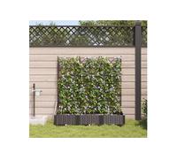Jardinières avec système d irrigation 3 pcs Marron