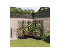 Jardinières avec Système d Irrigation 5 pcs Noir