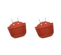 Jardinières Murales Semi-Circulaires pour Balcon pour intérieur(Brick Red) | Design demi-circulaire, espace optimal pour plantes, pour idéal balcon pour intérieur, fixation murale simple