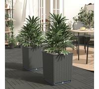 Jardinières Pot de Fleurs Jardin Patio Terrasse Extérieur Polypropylène vidaXL