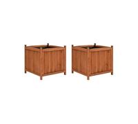 vidaXL Lit surélevé 2 pcs 50x50x50 cm bois de sapin