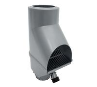 Jardinion Filtre pluie, séparateur feuilles 30,5 x 12 x 17,5cm Argent | Séparateur Feuilles Gouttière, Collecteur Eau de Pluie pour Tonneau, Raccordement à la Gouttière, Récupérateur avec Clapet