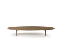 Jari Table Basse Ellipse 180x80 cm Chêne Fumé