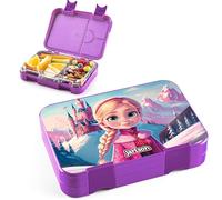 Jarlson boite a gouter enfant TONI - lunch box avec 6 compartiments - Bento Box sans BPA - pour l'école et la maternelle - Lunch box jardín de infantes, escuela