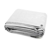 jarolift Bâche De Couverture De Piscine, Bâche Tissée en Polyéthylène 90 g/m², Imperméable À l'eau Résistant À La Moisissure Indéchirable, 2 x 3 m, Blanc