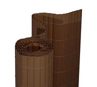 jarolift Premium Canisse en PVC Brise Vue pour Jardin Balcon Et Terrasse Clôture De Protection Visuelle Cache-clôture, 80 x 500 cm Marron