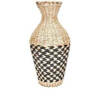 Jarre en jonc tressé 42 cm beige G