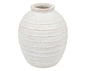 Jarre Romia blanc H38cm - Atmosphera Créateur d'intérieur