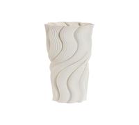 JARRON GRES 16X16X26 3D BLANCO