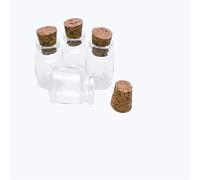 Jarvials 12pcs Fiole Transparente avec Bouchon Liège, Mini Bocaux pour Parfum De Sable Liquide, Petite Bouteille De Stockage en Verre, Diamètre Extérieur 30mm (12,15ml)