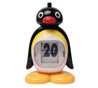 Jasaly Calendrier perpétuel en forme de pingouin - Décoration de bureau - Décoration de bureau - Cadeau d'anniversaire - Facile à installer