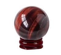Jasper Quartz Sphere Ball Red Tiger Eye Crystal Ball Gemstone Stone Home Decor Ornaments Sculpture Gift for Friends Family,3cm/1.18 inch