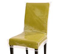 Jassoka Lot de 4 Housses de Chaise de Salle à Manger en Plastique, 53,3 x 50,8 cm, Anti-Taches, Anti-griffures de Chat, imperméables et faciles à Nettoyer