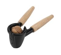 JATA HOGAR - HACC2502 - Casse-noix en aluminium avec manche en bois - Casse noix, amandes et noisettes sans endommager les fruits - Épluche également les bouchons de champagne - Résistant, ergonomique