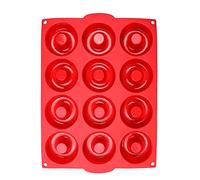 Jata HOGAR HMOL5212 Moule à beignets en silicone antiadhésif pour cuisine et pâtisserie Exclusif Chef Bosquet pour 12 beignets - Passe au four, congélateur, micro-ondes et lave-vaisselle