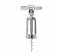 JATA HOGAR - HVIN2302 - Tire-bouchon de cave à vin avec double filetage - Ouvre-bouteille à spirale continue, fonctionnement simple, grande consistance, en zinc, 6,8 x 14,6 x 3,6 cm