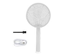 JATA HOGAR MOST3555 - Raquette à moustiques électrique, Anti-moustiques électrique, USB, Rechargeable, Tous Types d'insectes, pour extérieur et intérieur, 30 m², lumière UV, Grande Puissance