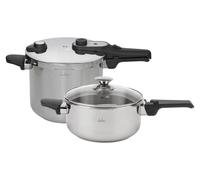 JATA Home HOLL2547, cocotte minute express, 4 l + 7 l, en acier inoxydable, SUS304, compatible induction