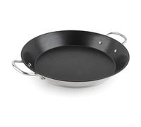 Jata HPAE2132 Poêle à Paella Antiadhésive à Induction en Acier Inoxydable, Noire, Diamètre 32cm