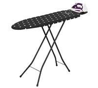 Jata Table à repasser HPLA8100 — Surface 110×32 cm, hauteur réglable 92 cm, plaques de repos — Noir