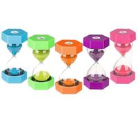 JATASI Sand Timer5 Pack Sand Timer, Colorful Sandglass Timer Hourglass Set Sand Clock Timer Hourglass 1/3/5/10/30 Minutes Games Classroom Kids Kitchen Kitchen Timers