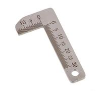 Jauge à chanfreiner en acier inoxydable de 15 mm pour angle intérieur et extérieur, outil de mesure à 90 degrés pour le traitement du verre, la fabrication mécanique et le chanfrein du bois (90°)