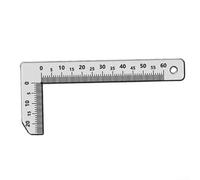Jauge à chanfreiner en acier inoxydable de 15 mm pour angle intérieur et extérieur, outil de mesure à 90 degrés pour le traitement du verre, la fabrication mécanique et le chanfrein du bois (grand à