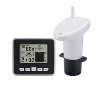 Jauge Carburant, Compteur de niveau de liquide de réservoir d'eau à ultrasons sans fil avec capteur de température affichage de l'heure du niveau d'eau indicateur de batterie faible ,Jauge Cuve Fioul
