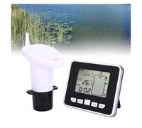 Jauge cuve fioul, Capteur de niveau de réservoir d'eau à ultrasons capteur de température batterie faible indicateur de profondeur de liquide temps alarme transmetteur outils de mesure,pour voitures
