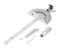 Jauge d’onglet pour scie à table, jauge d’onglet à angle réglable avec échelle claire, assemblage de jauge d’onglet en alliage d’aluminium haute précision pour le travail du bois,