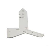 Jauge d'angle en acier inoxydable multi-angles 55 60 90 118 120 degrés Compact Filetage hélicoïdal Inspection antirouille pour usinage atelier portable Argent