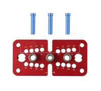 Jauge de cheville en métal autocentrant pour bois 8 mm jauge de cheville en | Mécanisme auto-centré, boîtier en métal robuste, couleur rouge, taille du trou de 10 mm, durable