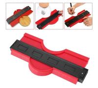 Jauge de Contour Irrégulière Rouge YOLISTAR - Outil de Menuiserie en ABS - Plage de mesure 0-250mm