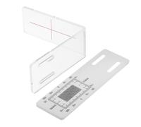 Jauge de Fissure Coins en Plastique Transparent L Précise | Témoin de Fissure, Surveillance Précise des Fissures, Mesure Fissure Mur Extérieur, Moniteur de Fissures Plastique, Suivi