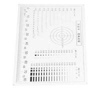 Jauge de Fissure Transparente Portable pour Contrôle et Cartes Sportives | Plastique Transparent, Mesure Polyvalente sur Surfaces Finies, Suivi des Fissures du Béton, Format Poche Pratique