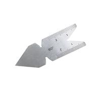 Jauge de gabarit de foret d'angle en acier inoxydable, mesure de bord avant, jauge d'angle de foret tordu, outil de polissage, jauge centrale de meulage