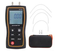 Jauge de gaz numérique rétroéclairée ± 1 % de précision Connexion rapide | Capacité ± 103 kPa, deux ports d'entrée, enregistrement max/min, corps ABS, kit portable
