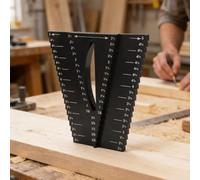 Jauge de marquage du bois 130 mm Outil de profil en plastique pour tracer des lignes précises sur le bois - Outil à main de charpentier noir